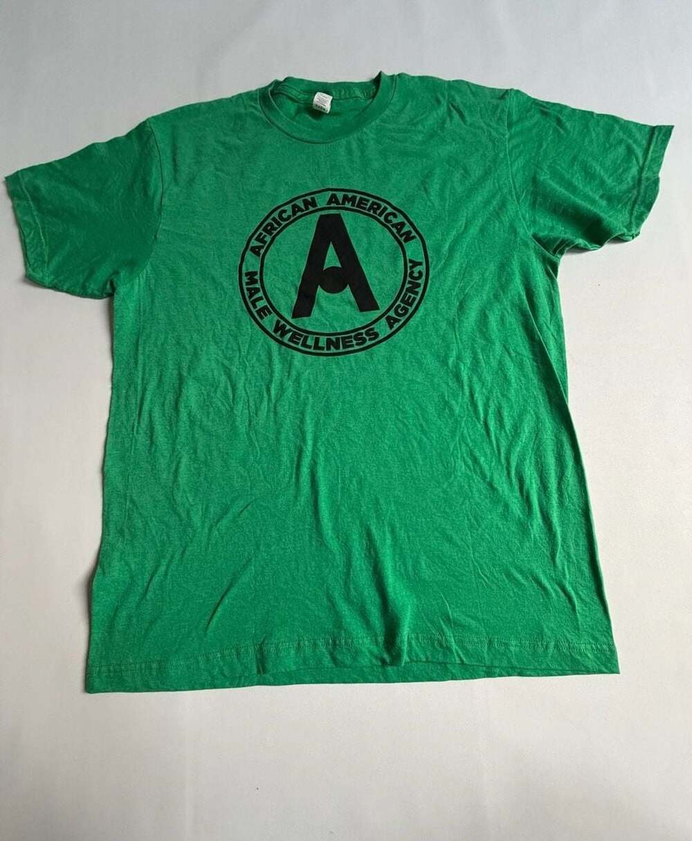 Tultex Green Graphic Tee African American Wellness Agency L